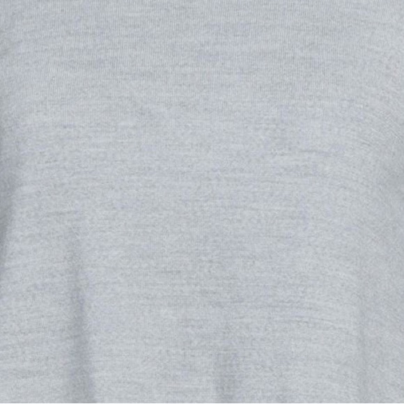 ESCADA Sport Two in One Vapour Gray Wool Sweater Blue Striped Side Split Medium - Picture 11 of 12